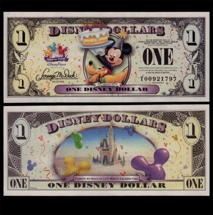 2009년 디즈니 기념 화폐 미키마우스 1달러